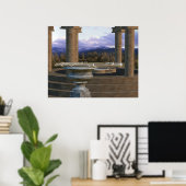 大理石花瓶1aのフルート ポスター (ホームオフィス)