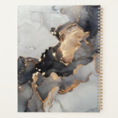 大理石茶、黒、白、金ゴールドプランナー プランナー手帳 (裏面)