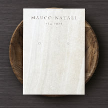 大理石製イヤリング表示カード