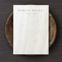 大理石製イヤリング表示カード