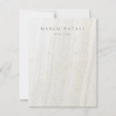 大理石製イヤリング表示カード 招待状 (正面)