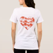 大理石製ハート トライブレンドTシャツ (裏面)