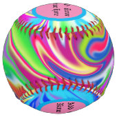 大理石製バブルガム ソフトボール (正面)