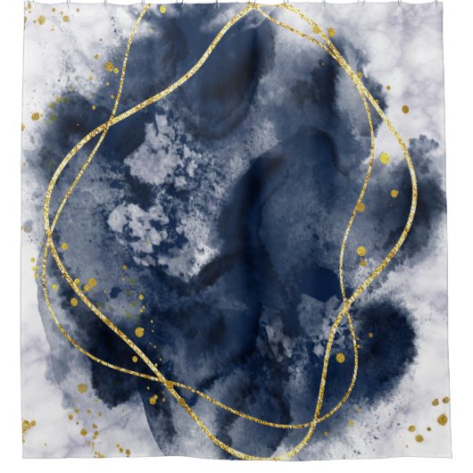 大理石製 シャワーカーテン (正面)