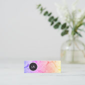 大理石製 スキニー名刺 (スタンド正面)