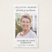 大理石記念葬儀写真祈りの言葉カード (正面)