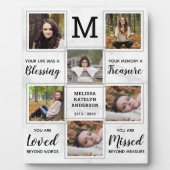 大理石記念記念記念ユニーク写真コラージュ フォトプラーク (正面)