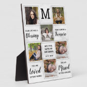 大理石記念記念記念ユニーク写真コラージュ フォトプラーク (側面)