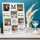 大理石記念記念記念ユニーク写真コラージュ フォトプラーク (側面)