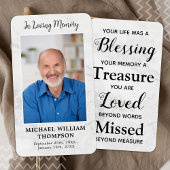 大理石記念詩写真記念祈りの言葉カード