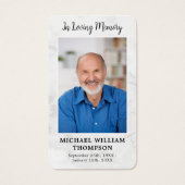 大理石記念詩写真記念祈りの言葉カード (正面)