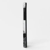 大理石調ブラック+ラメ Case-Mate iPhoneケース (裏面/左)