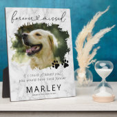 大理石調 思い出のペット メモリアル フォト プレート フォトプラーク (側面)