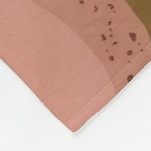 大理石赤面ピンク金ゴールドアゲートモノグラパーソナライズされたム フリースブランケット (角)