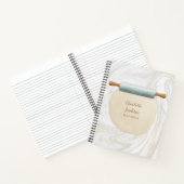 大理石転がのピン渦巻きレシピ ノートブック (内部)