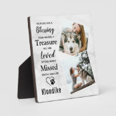 大理石追憶 ペットロス 供養 ペットメモリアル フォトプラーク (正面)