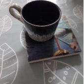 大理石運河をテーマにしたコースター。 ストーンコースター