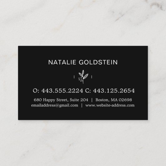 大理石金ゴールドとブラックラッシュブロー美しい 名刺 (裏面)