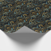 大理石金ゴールドアクアフォイル ラッピングペーパー (角)