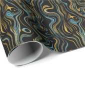 大理石金ゴールドアクアフォイル ラッピングペーパー (ロールコーナー)