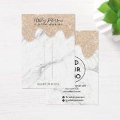 大理石金ゴールドグリッタードリップジュエリーヘアクリップ表示 (デスク)