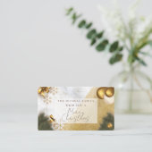 大理石金ゴールドグリッター年&クリスマスお祝い エンクロージャーカード (スタンド正面)