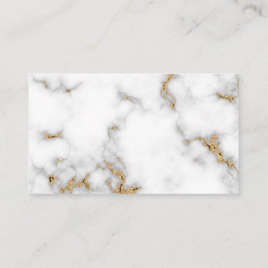 大理石金ゴールドシザー美容師事業 エンクロージャーカード (裏面)