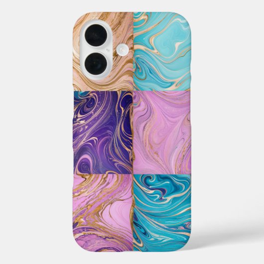 大理石金ゴールドスワール電話ケース Case-Mate iPhoneケース (裏面)