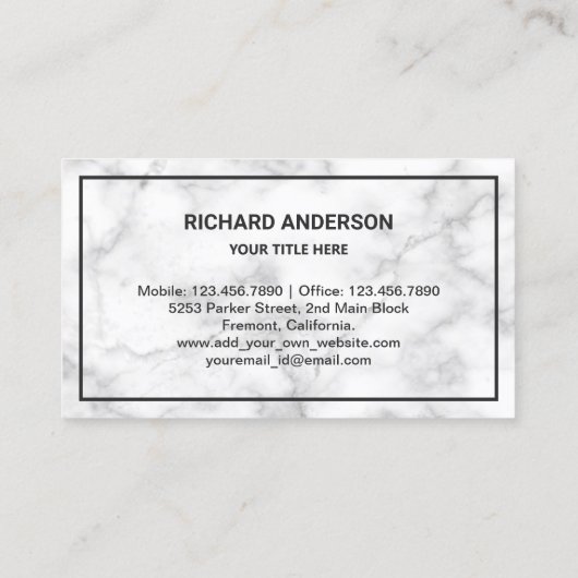 大理石金ゴールドツリーガーデニング造園芝生気に 名刺 (裏面)