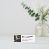 大理石金ゴールドテクスチャ スキニー名刺 (スタンド正面)