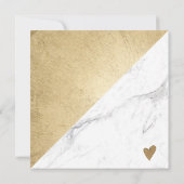 大理石金ゴールドブロック正方形のギフト証明書のロゴ (裏面)