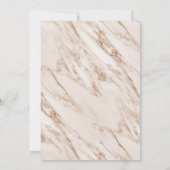 大理石銅色シンプルエレガントなクラス感あふれる結婚式招待状 招待状 (裏面)