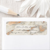 大理石銅銅バラブラックグレーRSVP ラベル (インサイチュ)