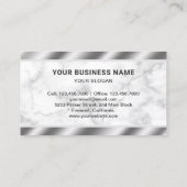 大理石鋼レボルバー銃店銃工銃器 名刺 (裏面)