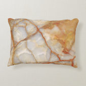 大理石陛下：光沢のあるエレガンス アクセントクッション (裏面)