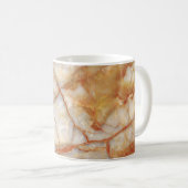 大理石陛下：光沢のあるエレガンス コーヒーマグカップ (正面右)