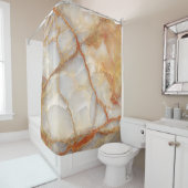大理石陛下：光沢のあるエレガンス シャワーカーテン (インサイチュ)