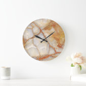 大理石陛下:光沢のあるエレガンス ラージ壁時計 (ホーム)