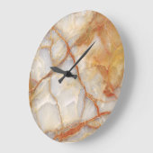 大理石陛下：光沢のあるエレガンス ラージ壁時計 (傾斜)