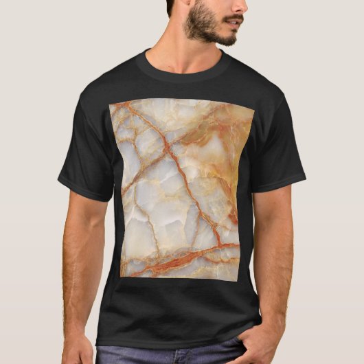 大理石陛下:光沢のあるエレガンス Tシャツ (正面)