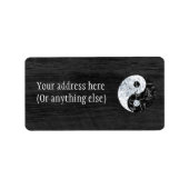 大理石陰陽記号 ラベル (正面)