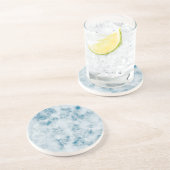 大理石青テクスチャ背景 コースター (側面)