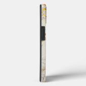 大理石風ホワイト+ゴールドラメモノグラム Case-Mate iPhoneケース (裏面 / 右)