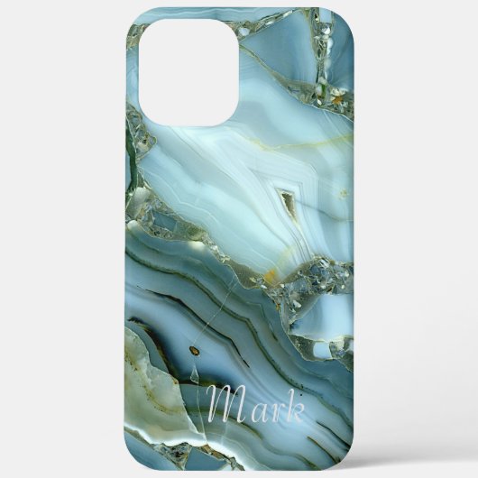 大理石風モノグラム Case-Mate iPhoneケース (裏面)