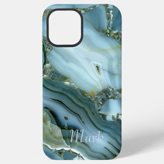 大理石風モノグラム iPhoneケース (裏面)
