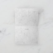 大理石風 ローズゴールドのキンセアニエラ お礼カード サンキューカード (内部)