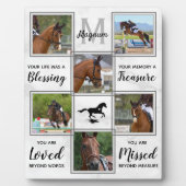 大理石馬記念撮影コラージュ フォトプラーク (正面)