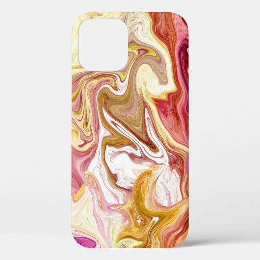 大理石魔法:カラフル抽象デザイン Case-Mate iPhoneケース (裏面)