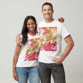 大理石魔法:カラフル抽象デザイン Tシャツ (ユニセックス)