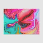 大理石鮮やかモダンの水の色をパーソナライズ 薄葉紙 (正面)